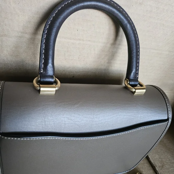 Coach Rogue Top Handle Dark Stone Bag - Picture 7 of 14